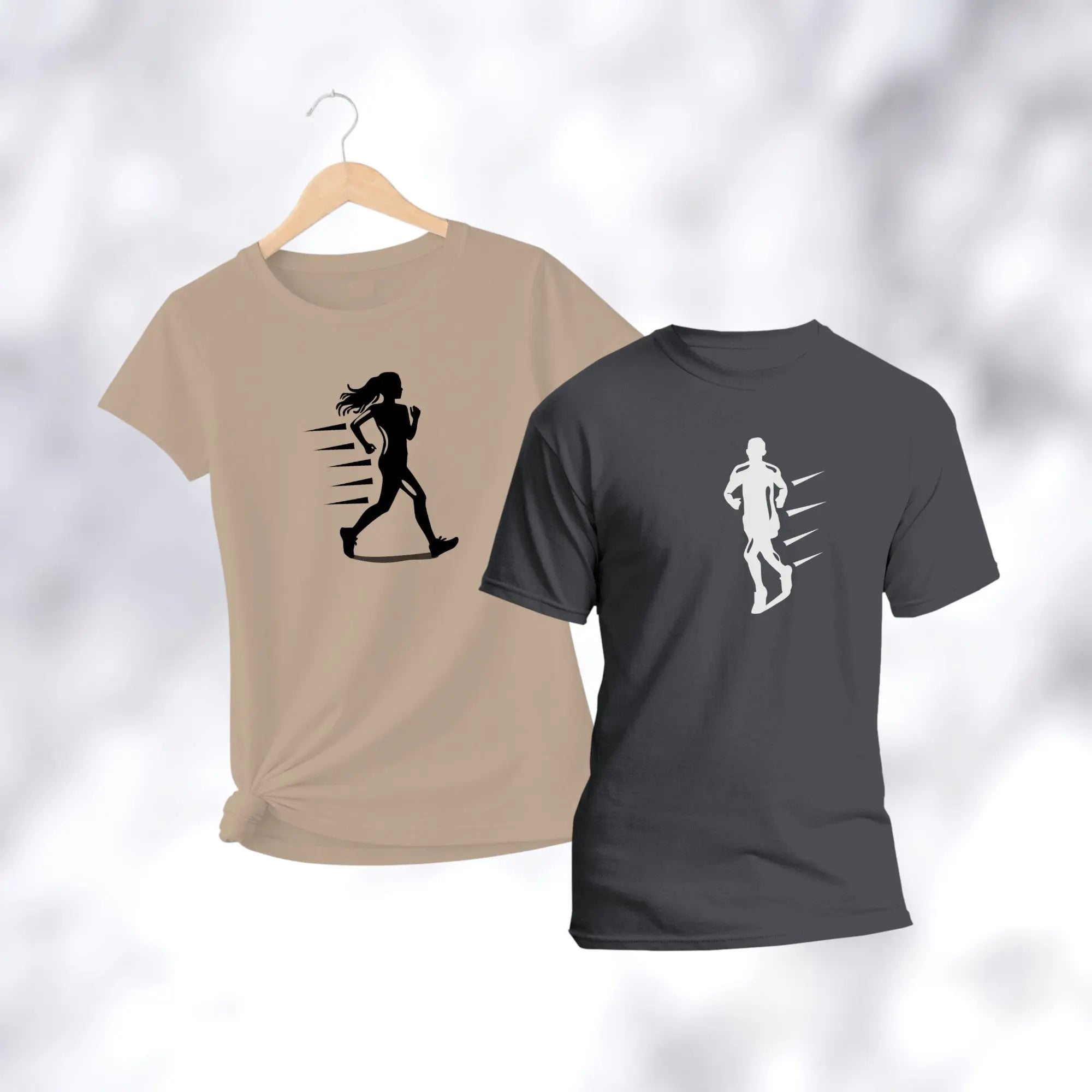 t-shirt graphique running minimaliste T shirts et plus