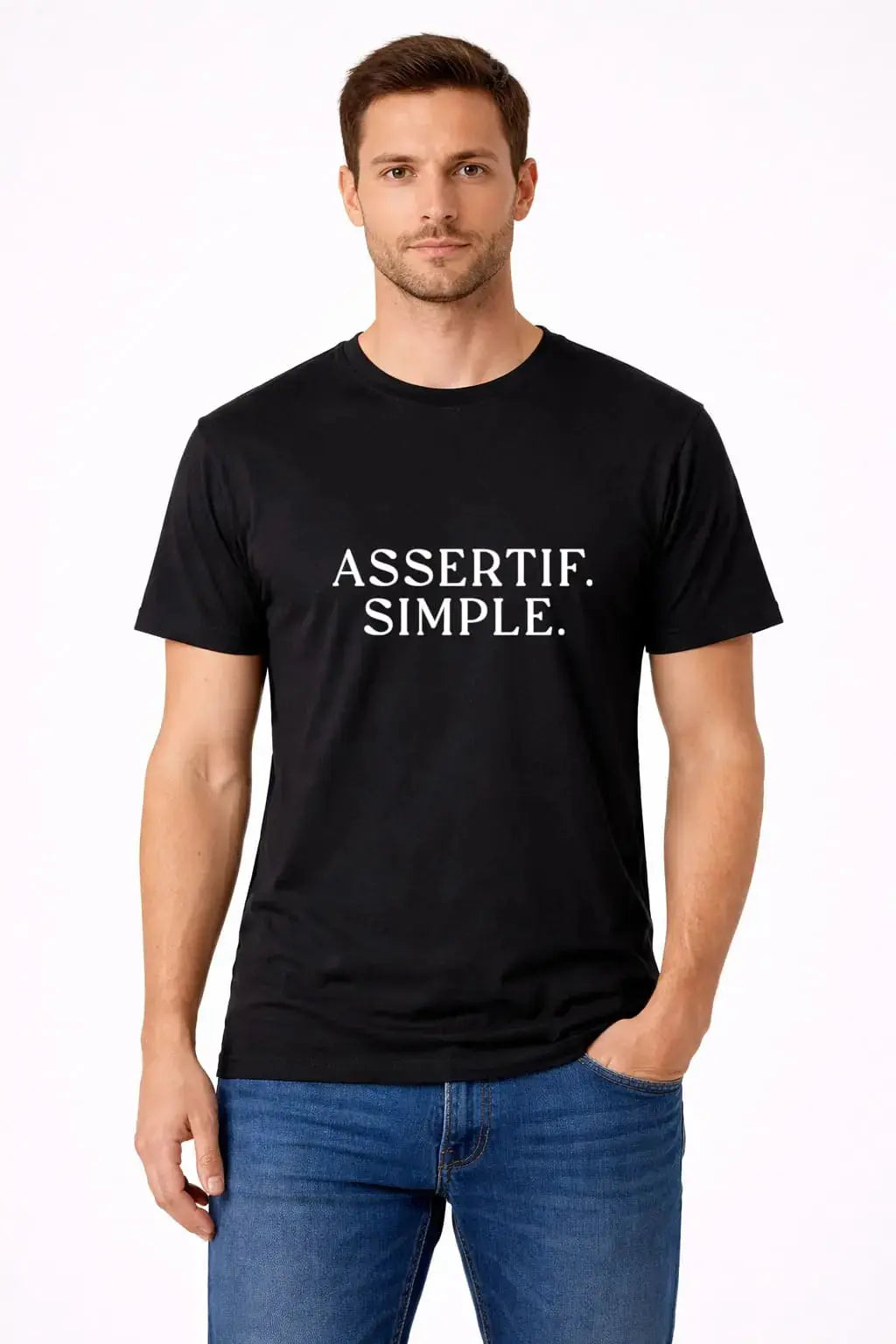 T-shirt homme bio ASSERTIF. SIMPLE. - T Shirts et plus