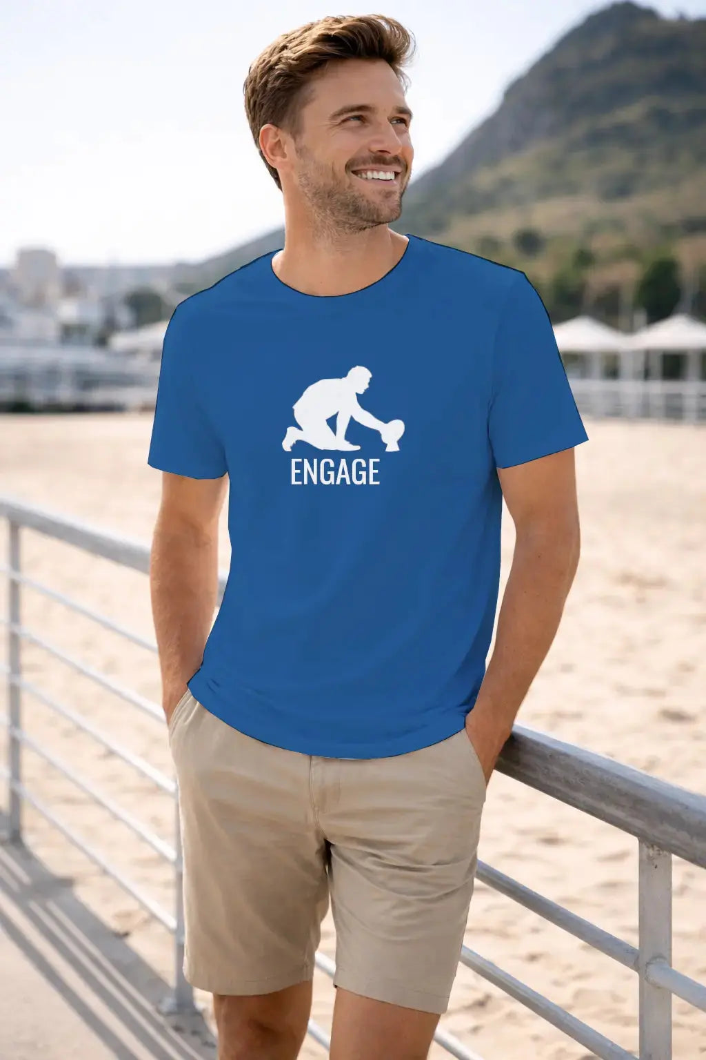 T shirt homme graphique ENGAGE - T Shirts et plus