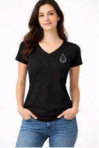 T-shirt femme Goutte strass - T Shirts et plus