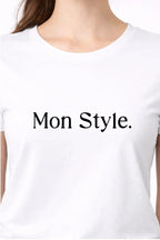 T-shirt femme bio MON STYLE. - T Shirts et plus