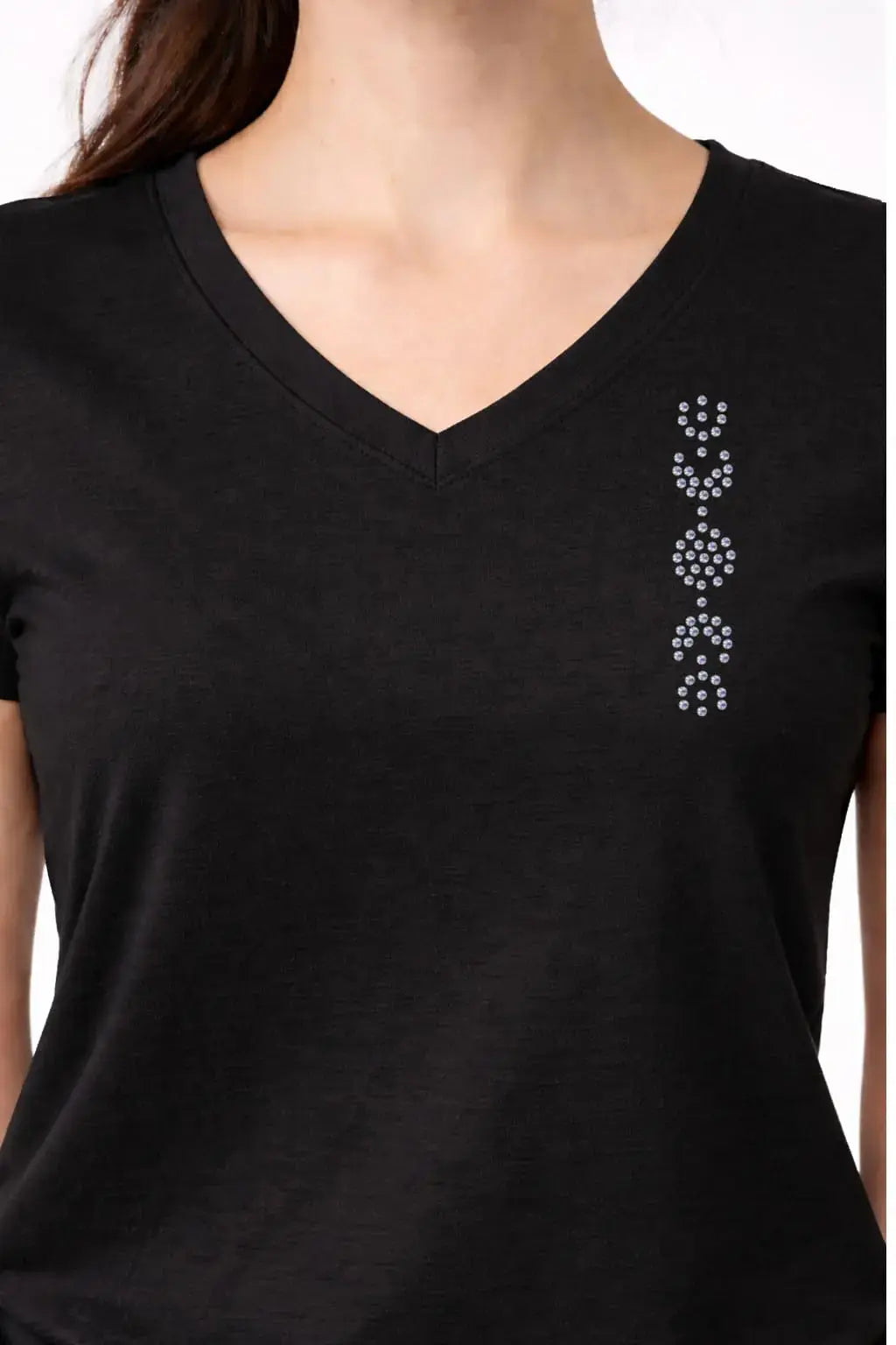 T-shirt femme strass Moon Phase - T Shirts et plus