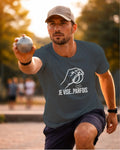 t-shirt pétanque homme JE VISE PARFOIS gris foncé 