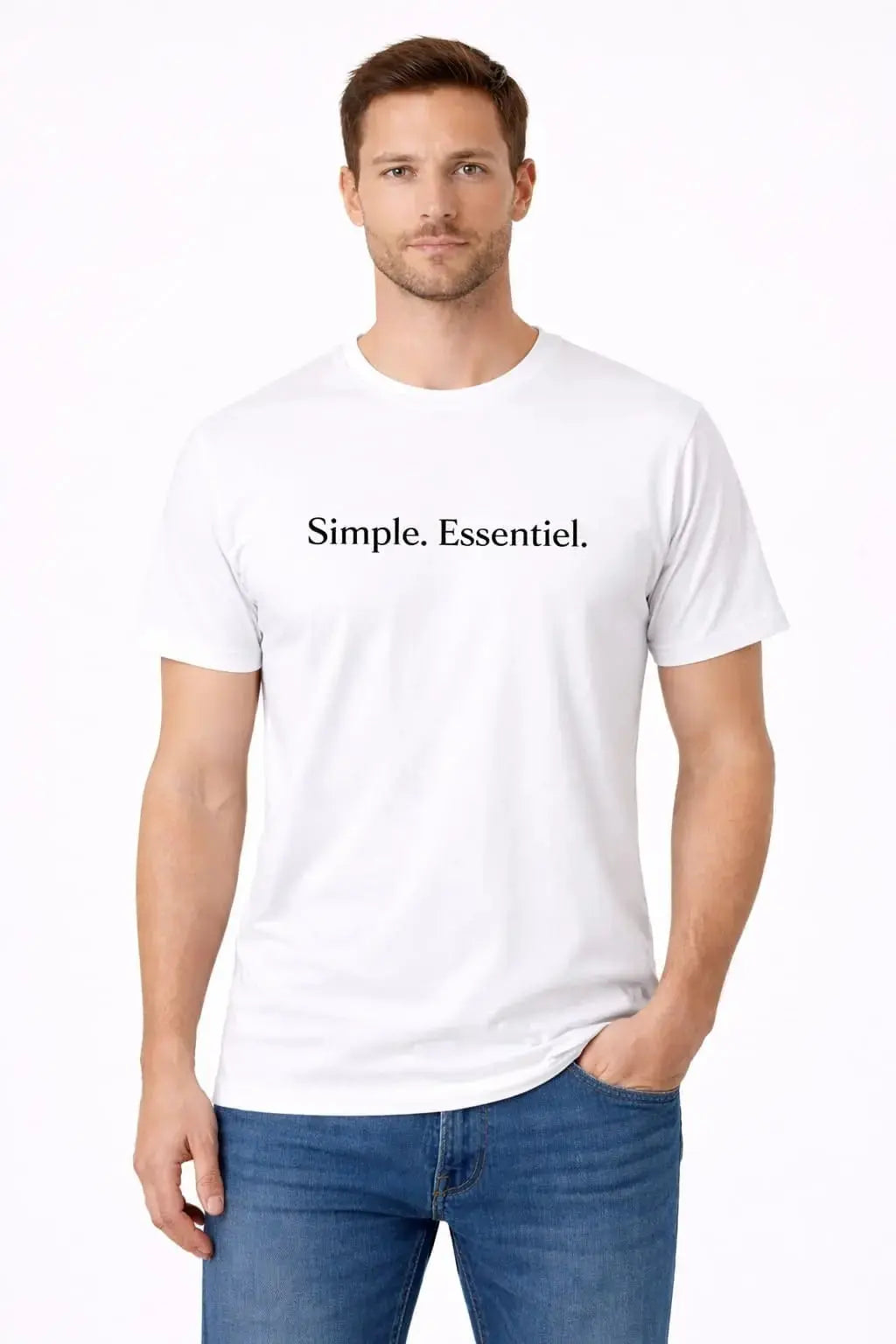 T-shirt homme Simple. Essentiel. - T Shirts et plus