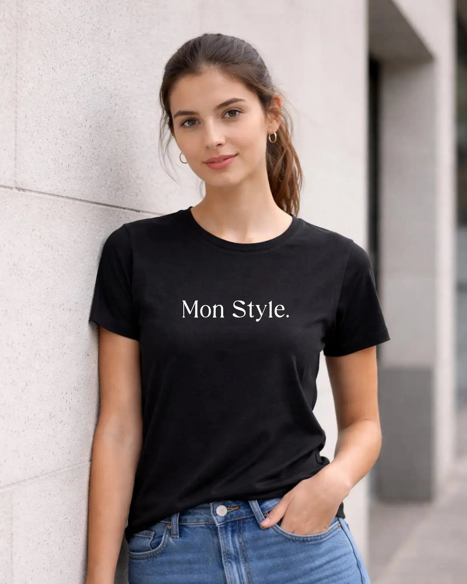 T-shirt bio femme Mon style noir T Shirts et plus