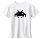 T-shirt bio homme Invaders blanc vue à plat T Shirts et plus