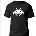 T-shirt bio homme Invaders noir vue à  plat T Shirts et plus