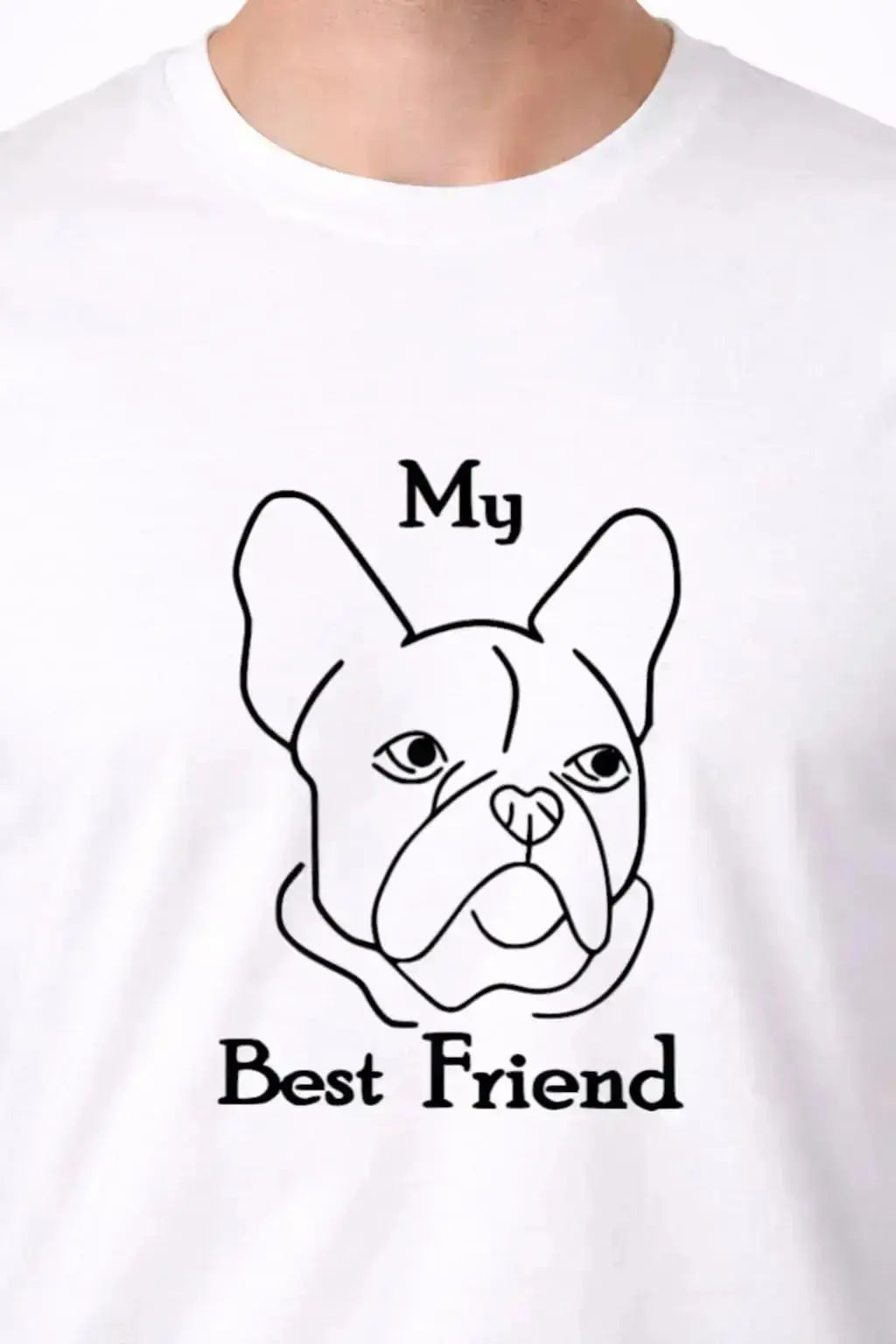 T-shirt bio homme My best friend blanc zoom T Shirts et plus