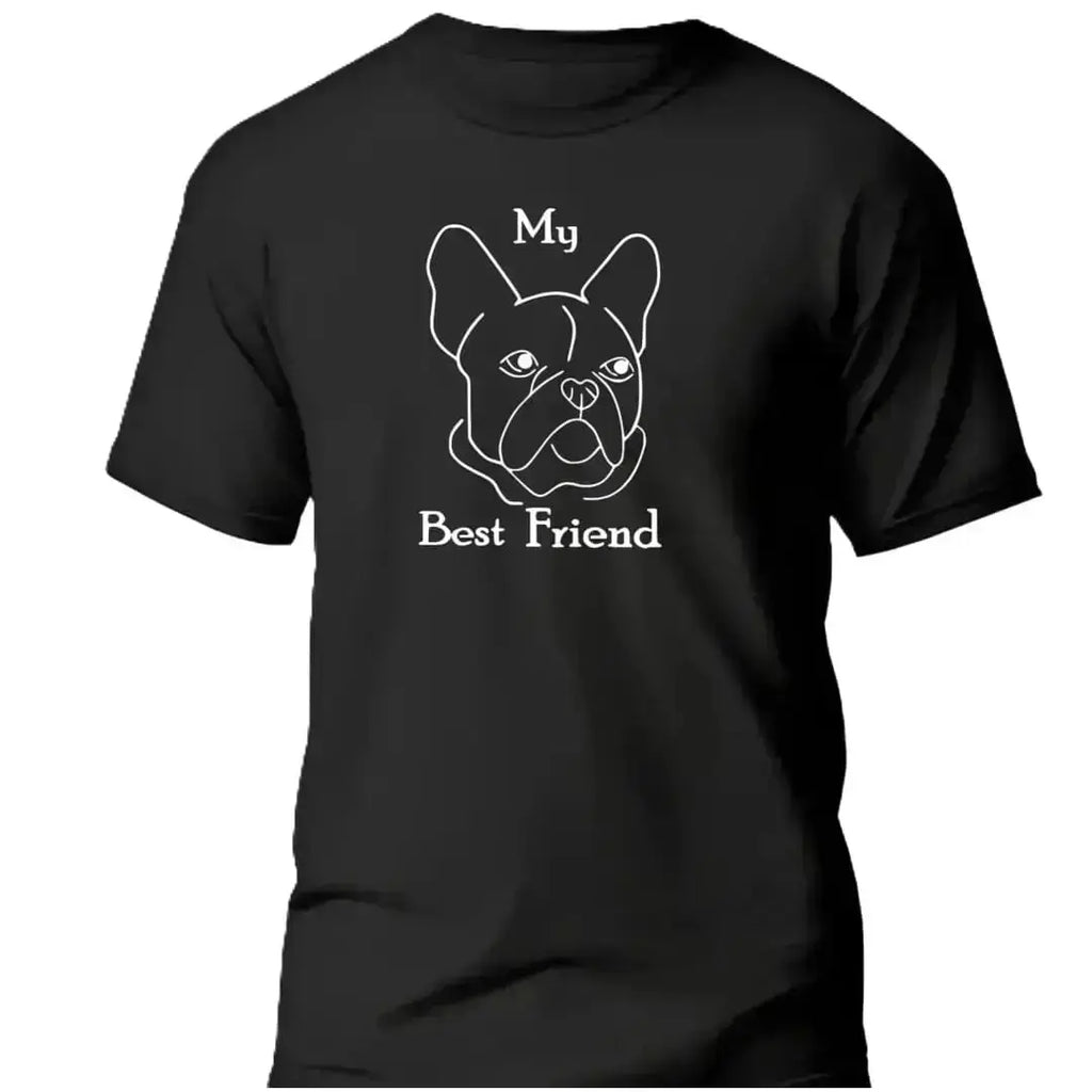 T-shirt bio homme My best friend noir vue à plat T Shirts et plus
