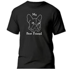 T-shirt bio homme My best friend noir vue à plat T Shirts et plus