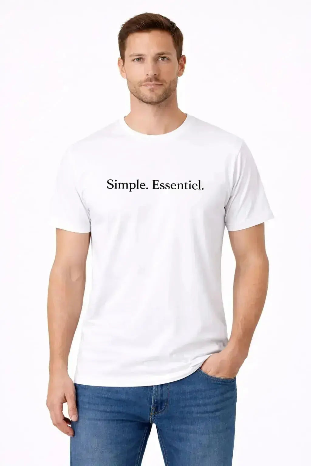 T-shirt homme Simple. Essentiel. blanc T Shirts et plus