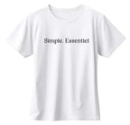 T-shirt bio  homme Simple Essentiel blanc vue à plat T Shirts et plus