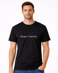 T-shirt bio homme Simple Essentiel noir T Shirts et plus