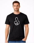 T-shirt bio homme Thumb’s up noir T Shirts et plus