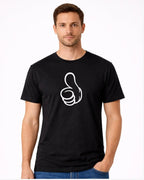 T-shirt bio homme Thumb’s up noir T Shirts et plus