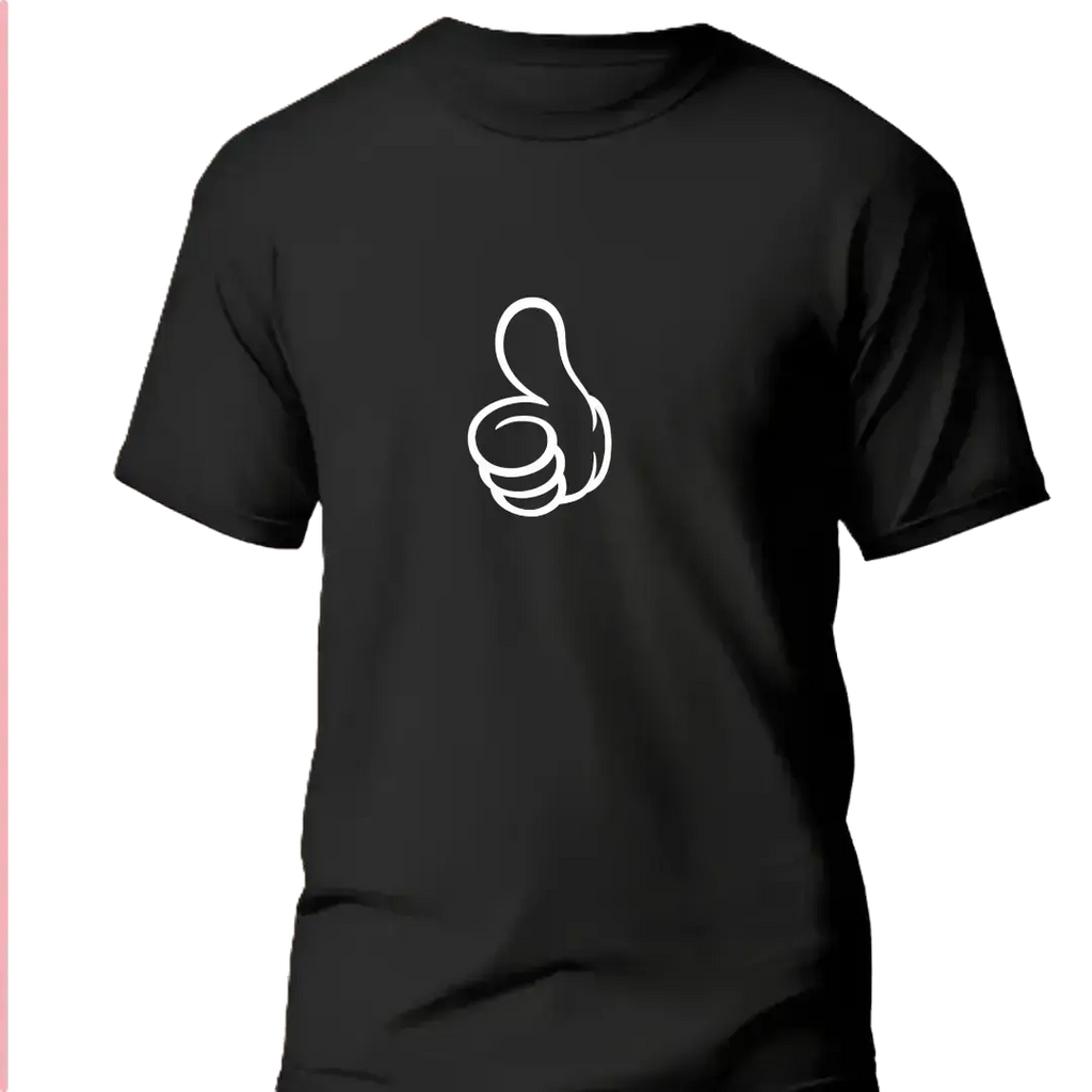 T-shirt bio homme Thumb'sup noir vue à plat T Shirts et plus