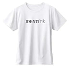 T-shirt bio homme IDENTITÉ blanc vue à plat T Shirts et plus
