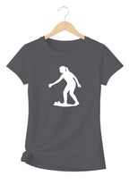 T-shirt graphique femme pétanque flow vinyle blanc vue à plat T Shirts et plus