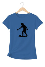 T-shirt graphique femme pétanque flow vinyle noir vue à plat T Shirts et plus