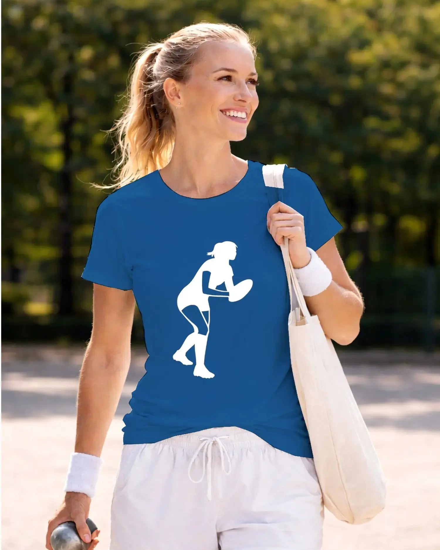 T-shirt graphique femme rugby impact bleu royal T Shirts et plus