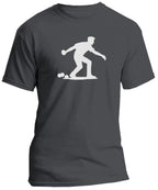 T-shirt graphique homme pétanque play vinyle blanc vue à plat T Shirts et plus