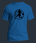 T-shirt graphique homme basket vinyle noir vue à plat - T Shirts et plus