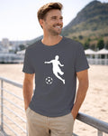 T-shirt graphique homme football gris foncé - T Shirts et plus
