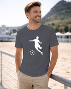 T-shirt graphique homme football gris foncé - T Shirts et plus