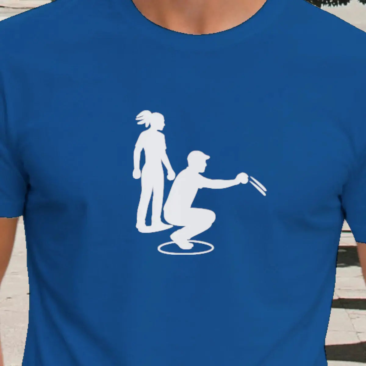 T-shirt graphique homme pétanque maitrise vinyle blanc zoom T shirts et plus