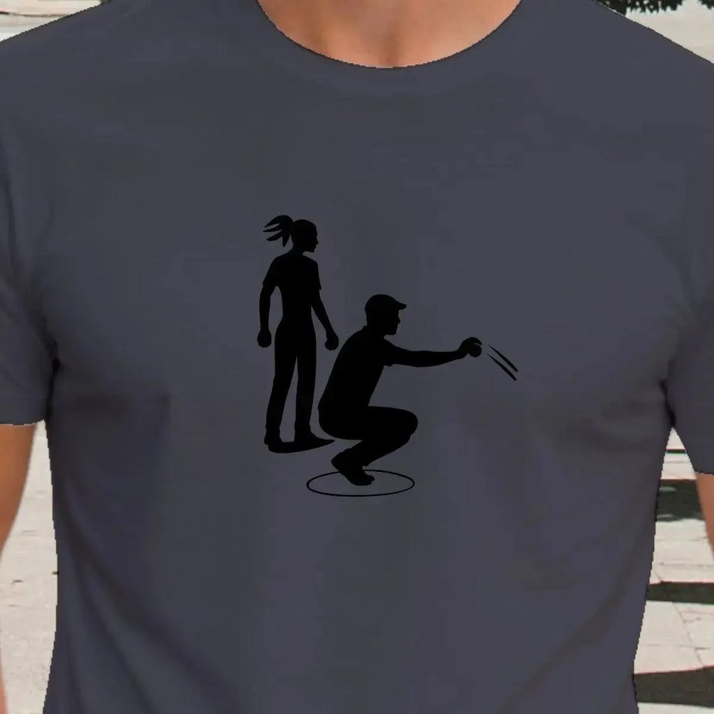 T-shirt graphique homme pétanque maitrise vinyle noir zoom T shirts et plus