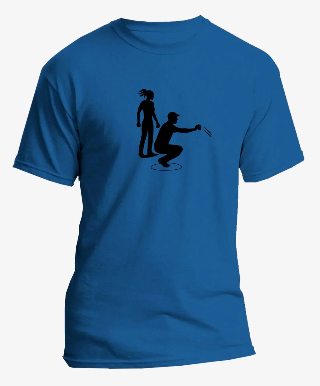 T-shirt graphique homme pétanque maitrise vinyle noir vue à plat T shirts et plus