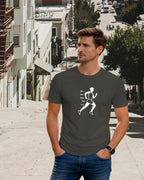 T-shirt graphique homme running vitesse kaki 