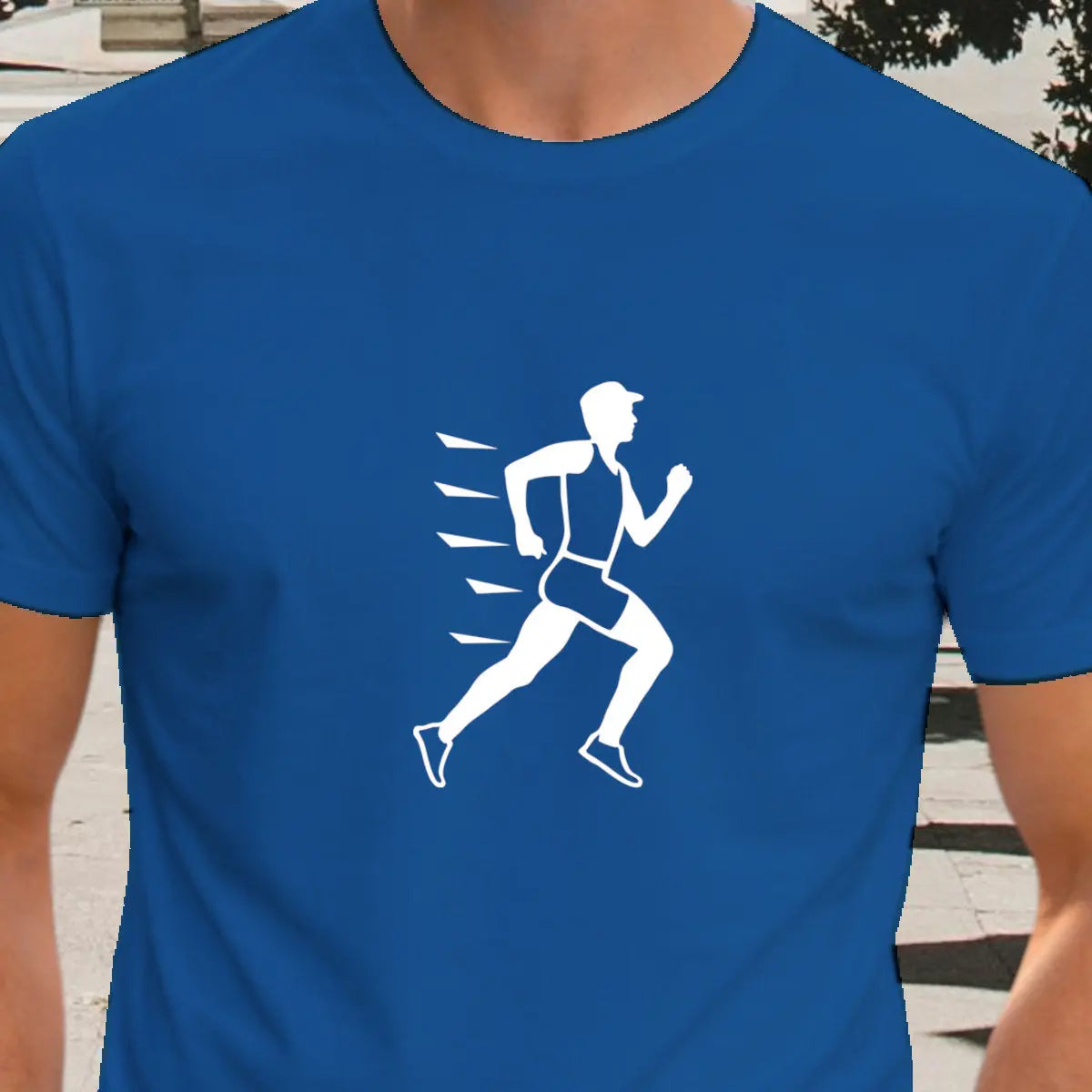 T-shirt graphique homme running vitesse vinyle blanc zoom T shirts et plus