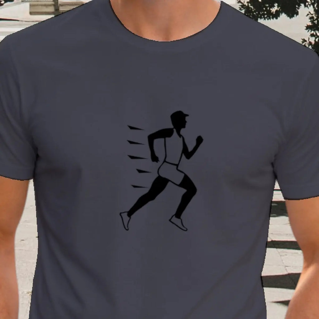 T-shirt graphique homme running vitesse vinyle noir zoom T shirts et plus