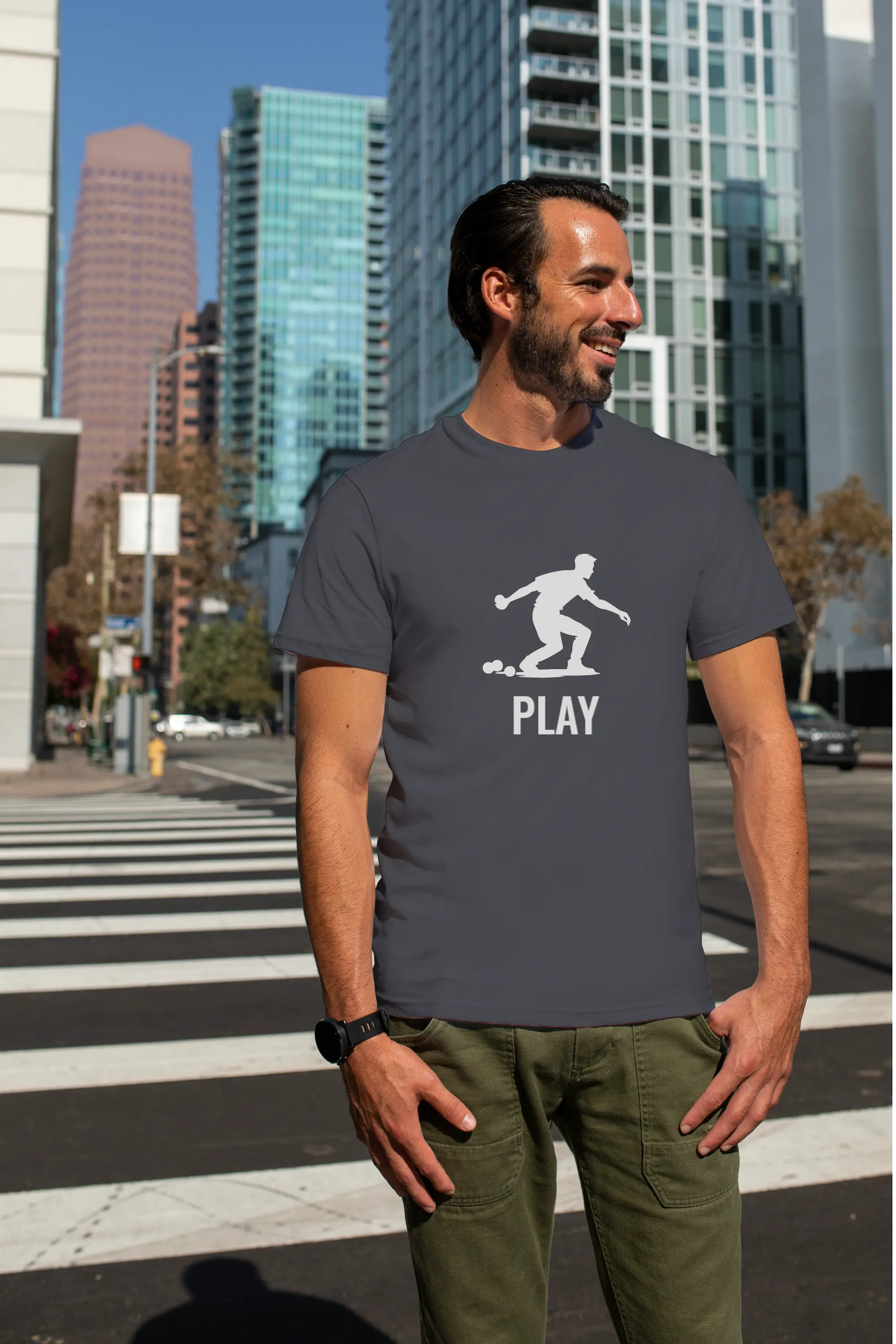T-shirt homme graphique PLAY - T Shirts et plus