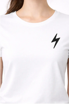 T-shirt bio femme Energy detail noir zoom