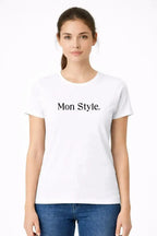 T-shirt bio femme MON STYLE blanc 
