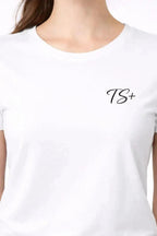T-shirt bio femme TS+ detail noir zoom