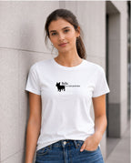 T-shirt bio femme "la vraie patronne" blanc
