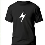 T-shirt bio homme Energy noir vue à plat T Shirts et plus