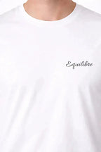 T-shirt bio homme Équilibre détail noir vue rapprochée  T shirts et plus