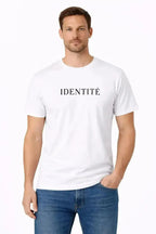 T-shirt bio homme Identité blanc 