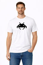 T-shirt homme bio Invaders blanc 