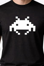 T-shirt bio homme Invaders détail blanc vue rapprochée T Shirts et plus