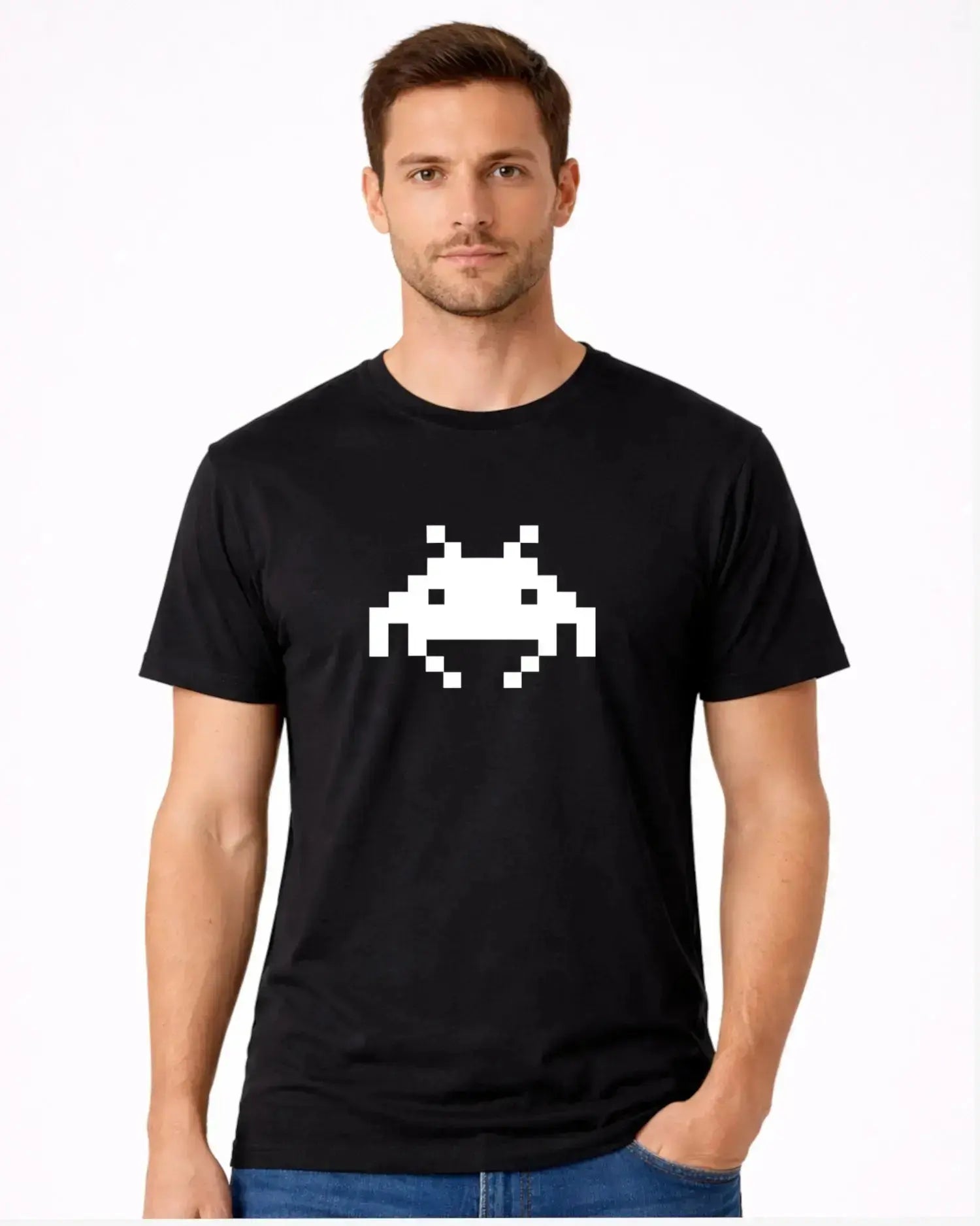 T-shirt bio homme Invaders noir 