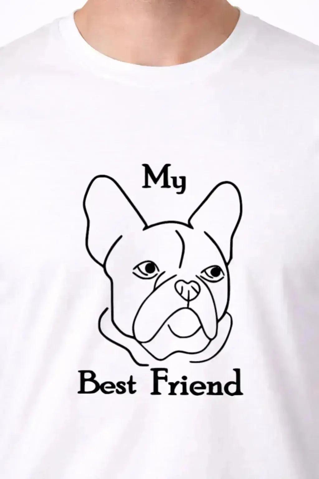 T-shirt bio homme My best friend détail noir vue rapprochée T Shirts et plus