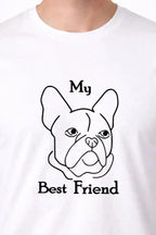 T-shirt bio homme My best friend détail noir vue rapprochée T Shirts et plus