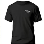 T-shirt bio homme TS+ vinyle blanc vue à plat T Shirts et plus