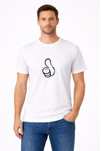 T-shirt bio homme Thumb’s up blanc 