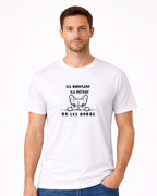 T-shirt bio homme on les adore blanc